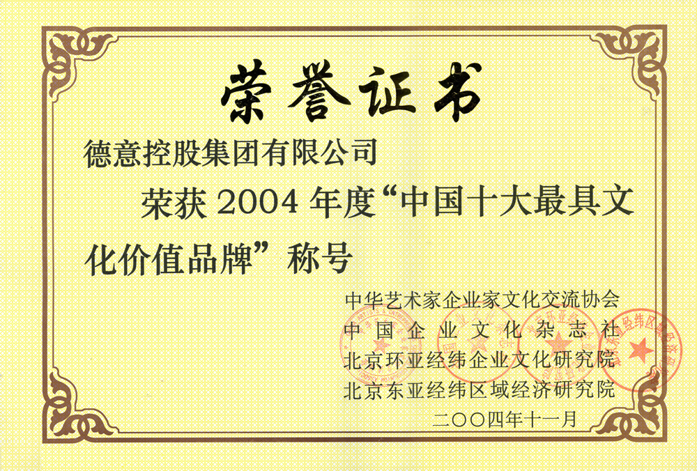 中(zhong)國(guo)十大(da)最具(ju)文(wén)化價值品(pin)牌稱号	